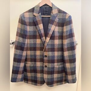 J.CREW Men’s Ludlow Slim Blazer Jacket Irish Donegal Wool Cupro Lining Size 40R